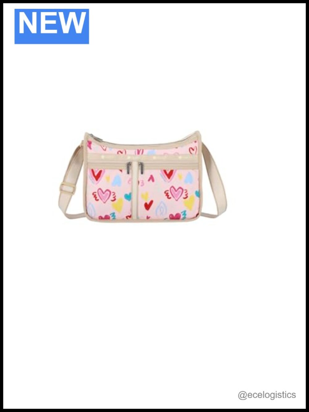 Vintage LeSportsac Crossbody Bag with Cosmetic Case Nylon
